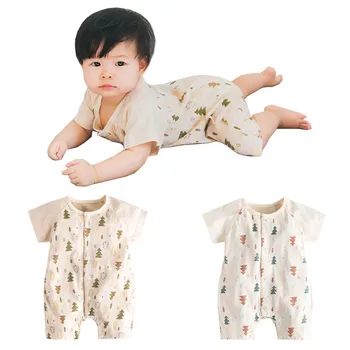 

Baby Clothing Summer Infant Jumpsuit Short Sleeve Baby Clothes Fashion Newborn Rompers Boys Girls Romper Organic Colored Cotton