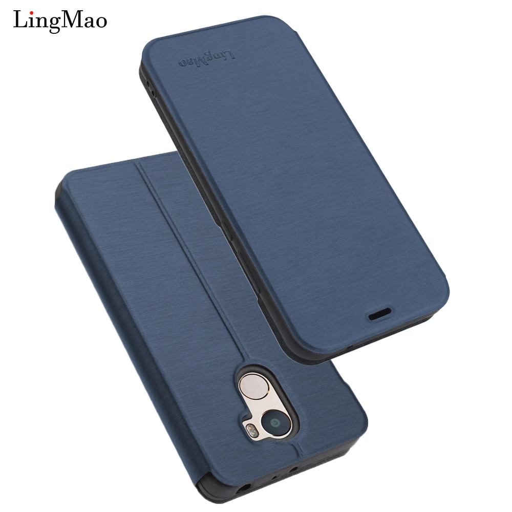 Lingmao Роскошный кожаный чехол-книжка для xiaomi redmi4 кошелек чехол телефона Hoesje Shell |