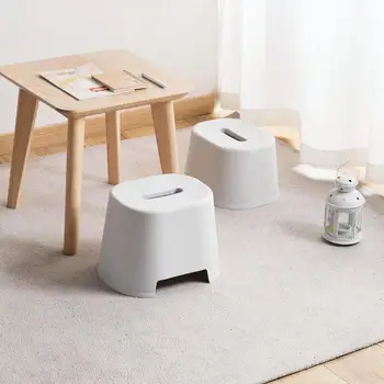 

Japanese-style Stool Thick Plastic Chairs Bench Children's Stool Home Living Room Adult Simple Bench Kids Furinture