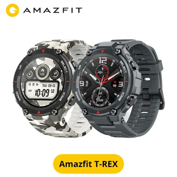 

Amazfit T-rex T rex Smartwatch 5ATM 14 Sports Modes Smart Watch GPS/GLONASS MIL-STD for iOS Android phone New 2020 CES