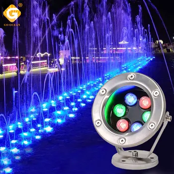 

Waterproof IP68 RGB LED Underwater Spot Light For Swimming Pool Fountain Outdoor Remote Controlled DC 3W 9W 15W 24W Pond Lights