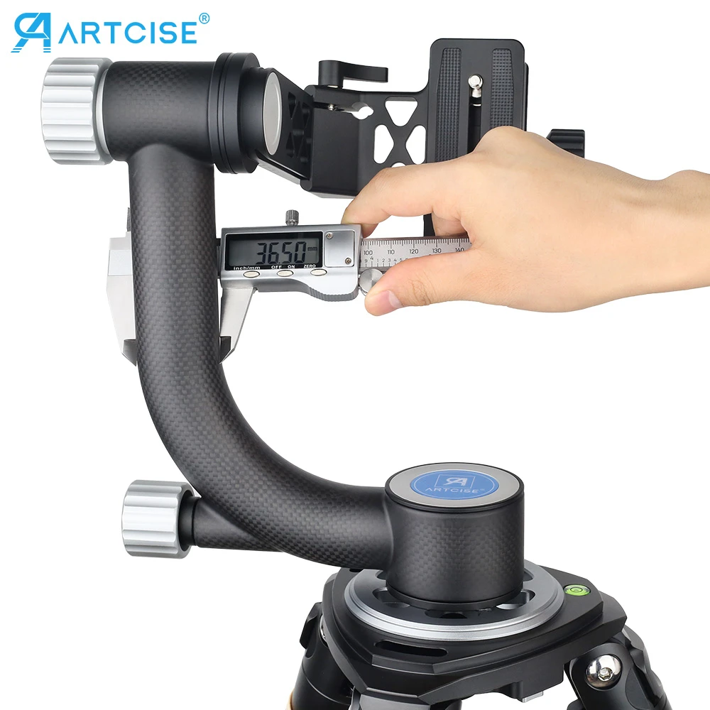 Professional Gimbal Tripod Head Gh6 Carbon Fiber 360° 720 ° Panoramic