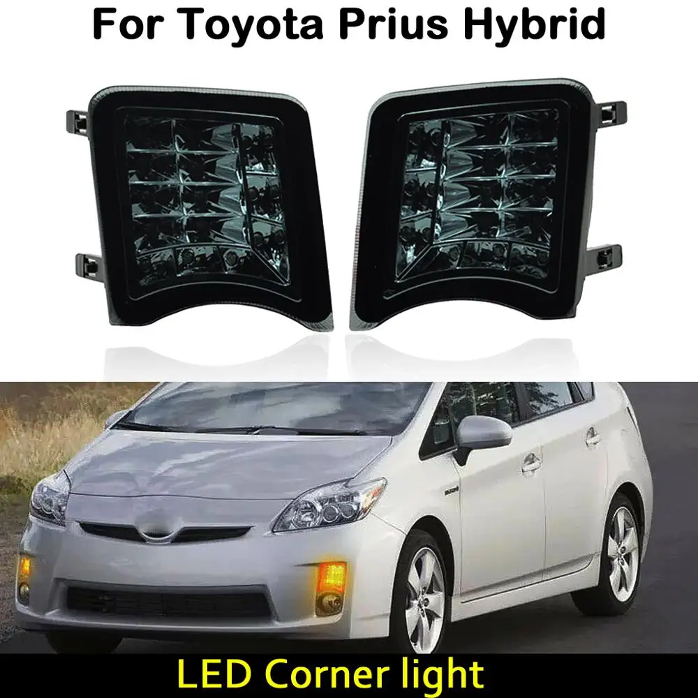 

Гибридный светодиодный Угловой фонарь для Toyota Prius 2009-2011, дневные ходовые огни, габаритные огни, сигнал поворота