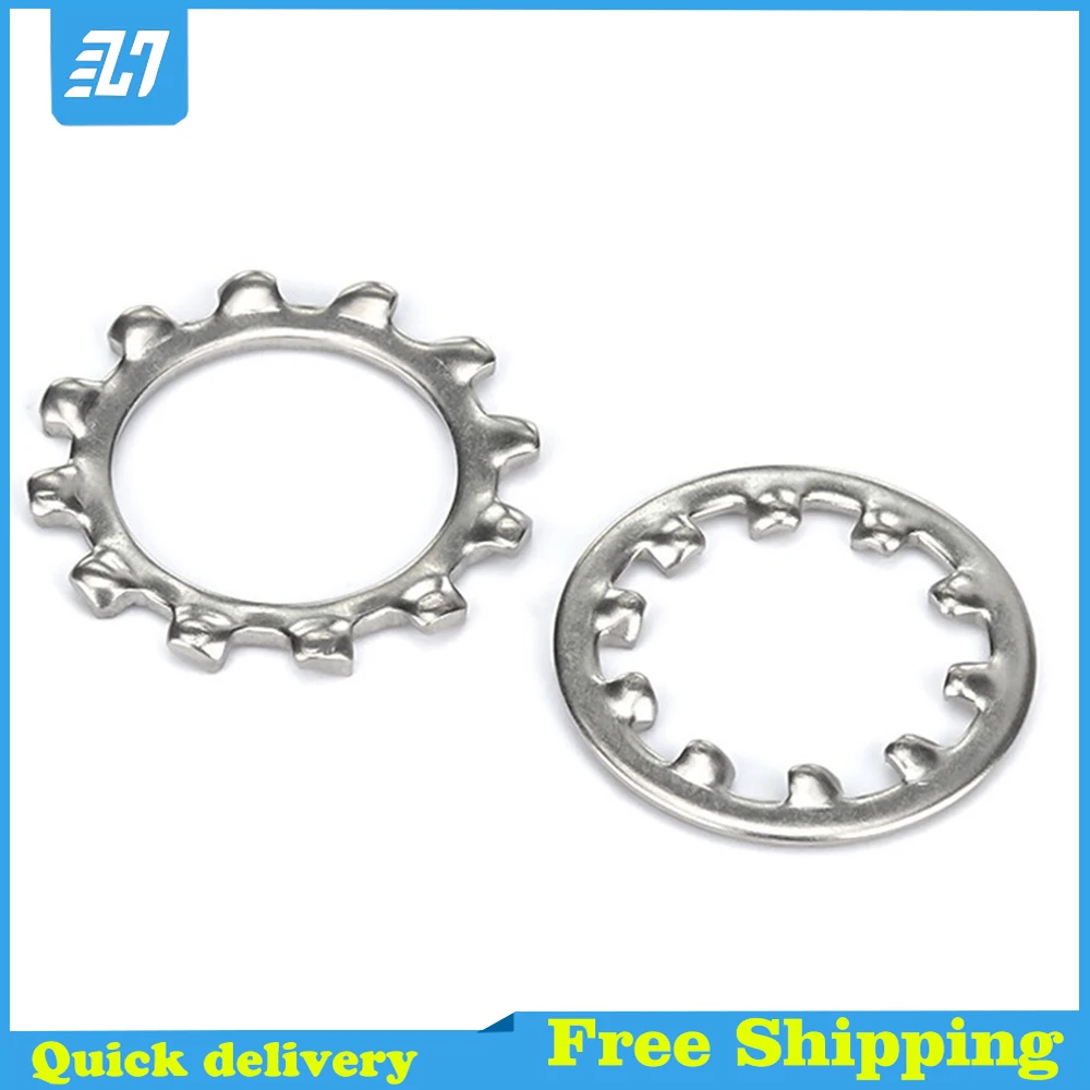 Teeth Washer Gasket Lock Gasket Lock External Washer M3 M4 M5 M6 M8