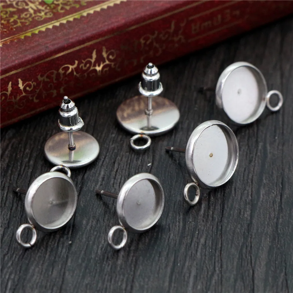 Chic-Net Prigionieri della sfera Pace 6 millimetri acrilico orecchini in acciaio inox unisex, senza nichel nero rosso : Chic-Net