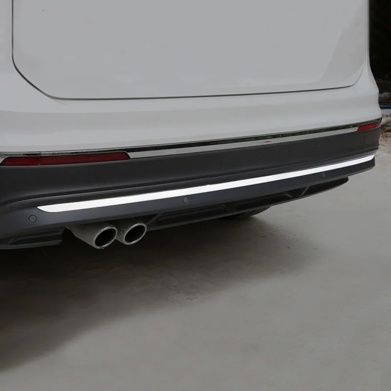 

Lsrtw2017 for Volkswagen Vw Tiguan Car Rear Bumper Anti-coliision Strip Trims Interior Accesories 2017 2018 2019 2020