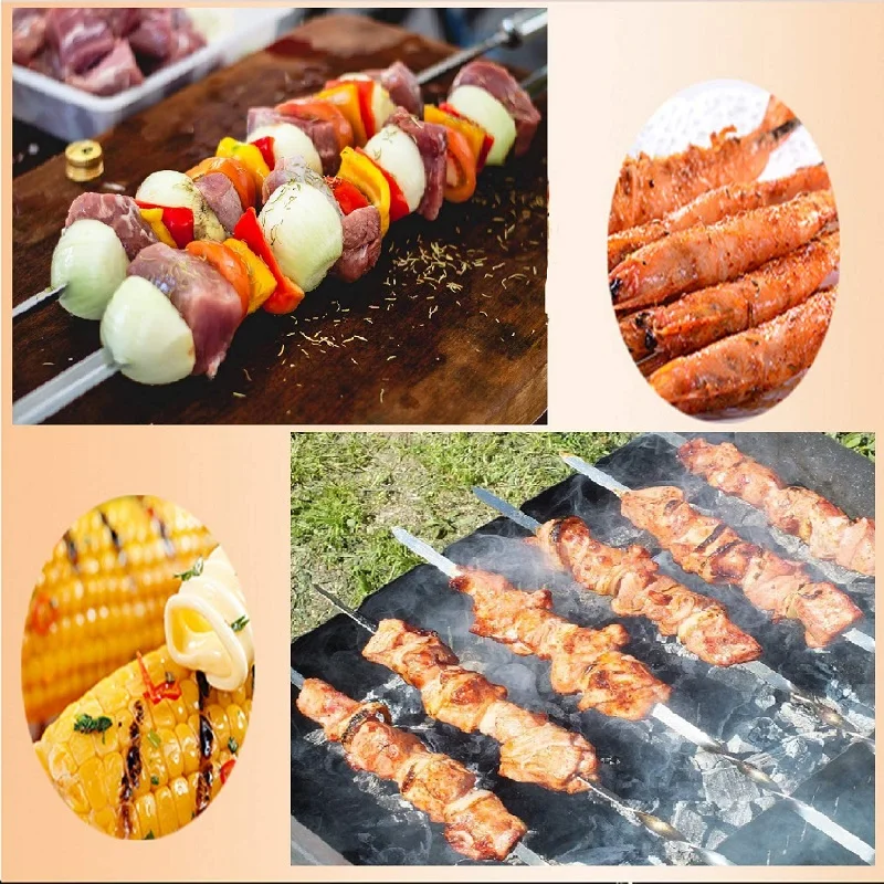 Аксессуары для гриля и барбекю Shish kabob аксессуары из нержавеющей стали детской