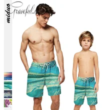 Новые летние мужские пляжные шорты, мужские купальные костюмы, одежда для плавания, мужские плавки, мужские шорты для плавания с принтом, мужские пляжные шорты