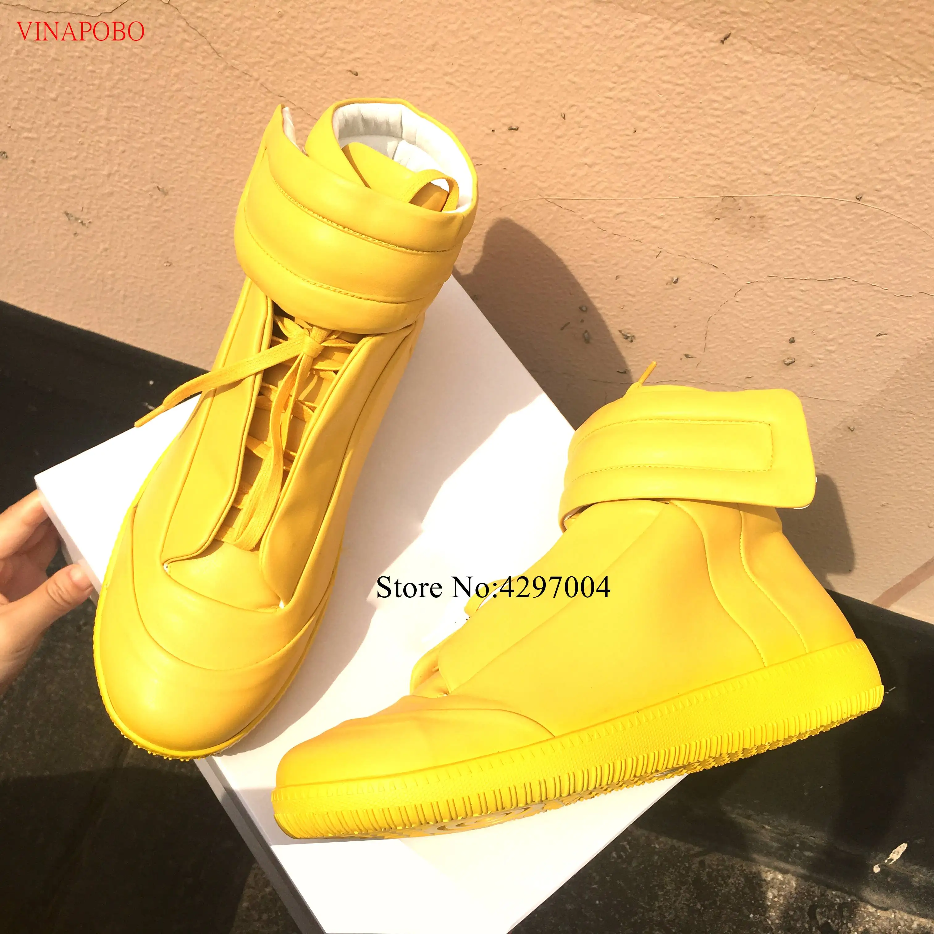 Mens Casual Shoes Hook& Loop Celebrity Men Fashion Sneakers Shoes Lace Up High Top Male Leisure Shoes Spring Autumn Size 38-46