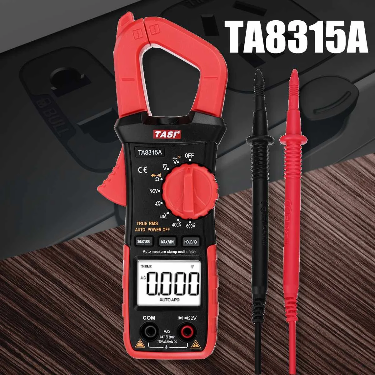 TA8315A клещи мультиметр Высокоточный цифровой амперметр настольный AC и DC Универсальный автоматический многофункциональный