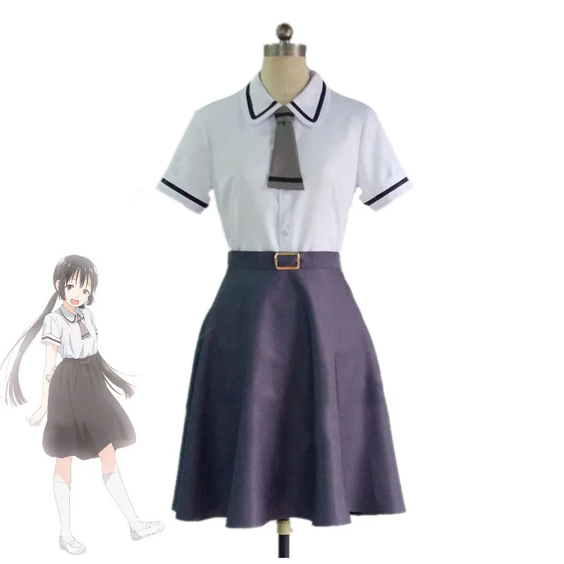 Аниме Asobi Asobase Honda Hanako Olivia Косплей Костюм японского аниме Nomura Kasumi школьная форма