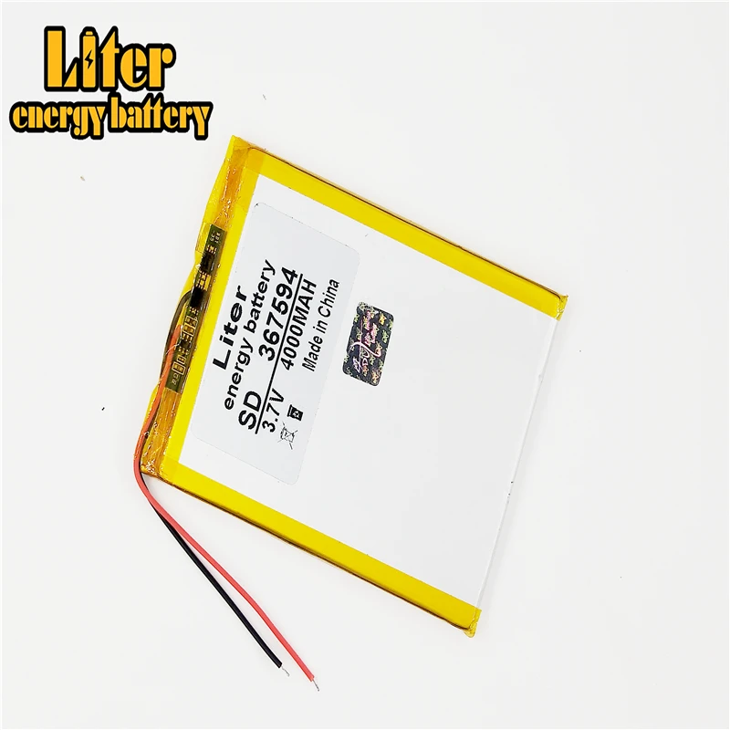 367594 3.7V 4000mah Lithium polymer Battery With Protection Board For GPS Tablet PC Digital Products