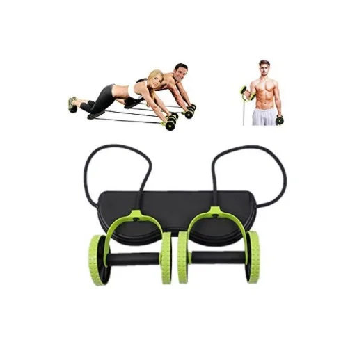 Faixa da Resistência do Exercício da Aptidão dos Homens Formadores de Cintura Equipamentos de Ginástica-fácil Mulheres Rolo Roda Dupla Abdômen Braço Utilização Núcleo ab 18 Brinquedos e hobbies