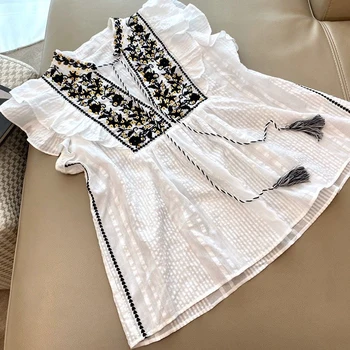

Elegant White Blouse For Women Fashion Butterfly Sleeve Blouse Tops Women Elegant Blouse