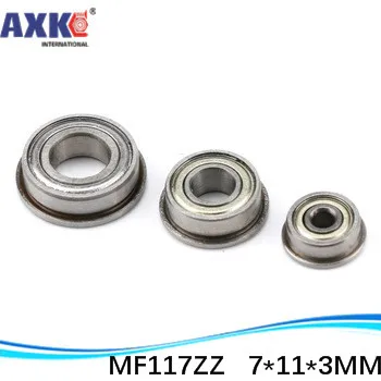 

20pcs Free Shipping SUS440C environmental corrosion resistant flanged stainless steel bearings SMF117ZZ 7*11*12.2*3*0.6 mm