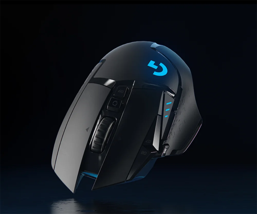 Logitech G502 LIGHTSPEED 16000DPI Game Mouse with HERO Sensor LIGHTYNC Tensioning System Gaming Mouse Support Button