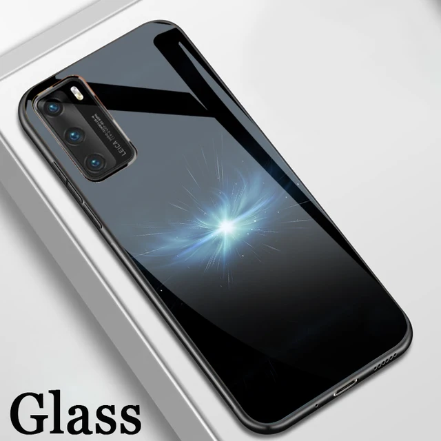 ciciber Luxury Vogue Cute Glass Case for Huawei P40 P30 P20 Honor 30 30S 20 10 Mate 40 30 20 P Smart 2020 2019 Lite Pro Funda W6364