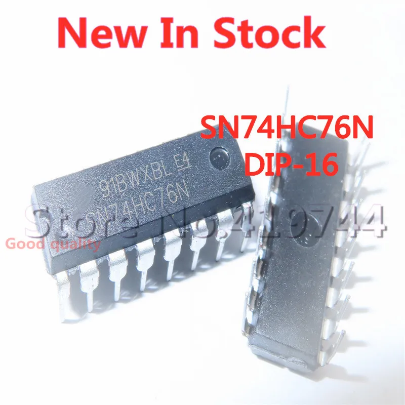 

5 шт./лот 74HC76 SN74HC76N DIP-16 Clear K trigger в наличии новая Оригинальная интегральная схема