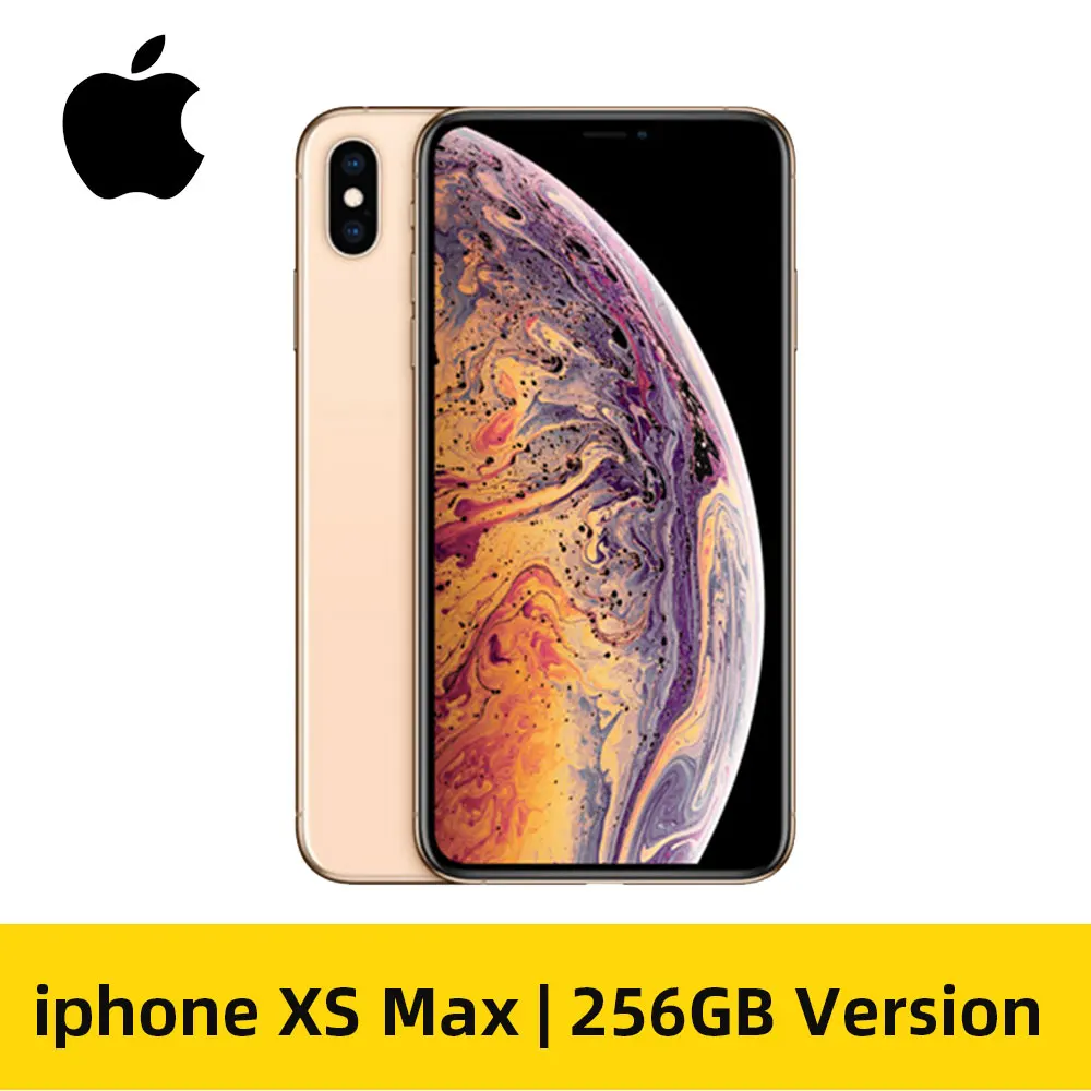 256GB Gold Разблокированный Apple iPhone XS Max 6,5 дюймовый смартфон A12 на весь экран(б/у 95 - Цвет: 256GB Gold