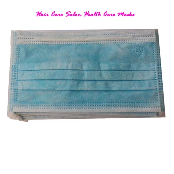 

50pcs 3 Ayer Non Woven Disposable Earloop Face Mouth Masks Facial Protective Cover Masks For Hair Salon Use Free Shipping