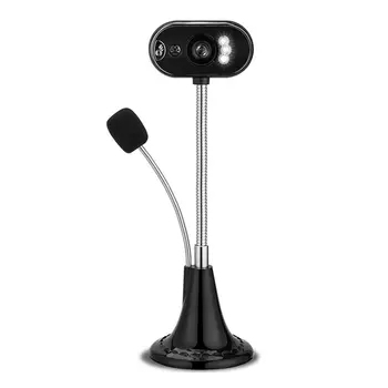 

1 Pcs Computer Camera Desktop Notebook Home Video Usb Free Drive Hd With Microphone Microphone Night Vision