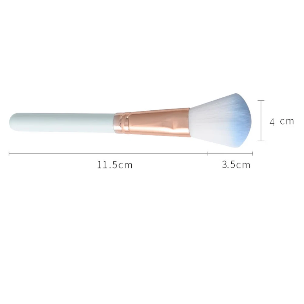 1 шт. проффессинальная козья шерсть Румяна для макияжа Кисти для лица набор кистей для макияжа смешивание большая растушевывающая, придающая форму кисть Инструменты - Handle Color: Армейский зеленый