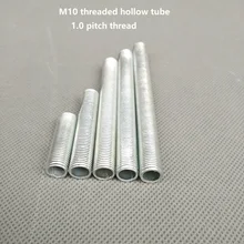20 шт./лот 15-300 микрометр m10* 1,0 мм Шаг Резьбовая полая труба зуб труба с резьбой полая труба гирлянда