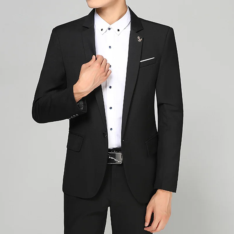 

2020 Casual Suit Jacket Youth Business Slim Fit Small Suit Wedding-Suit