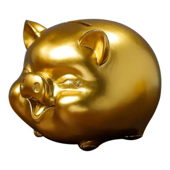 

Cute Piggy Bank Coins Fund Jar Money Boxes Resin Money Box Cash Savings Moneybox Pig Shaped Piggy Bank