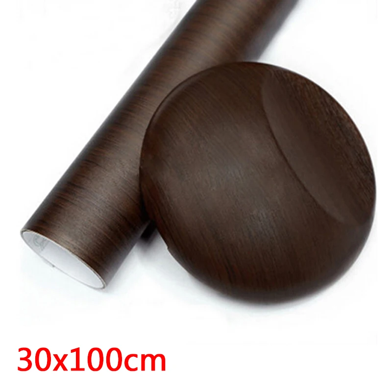 

1pc Car Wood Grain Sticker Internal Decoration Film Decals high quality 30*100cm 40*100cm 30*120cm auto armrest Stickers
