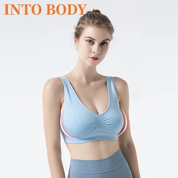 

Ladies Running Sports Underwear No Sponge No Steel Ring Gather Breathable Sexy Comfortable Fitness Vest Yoga Breathable Bra