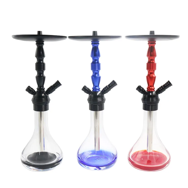 

Hot Sell Glass Shisha Pipe Set Hookah Narguile with Silicone Hose Ceramic Bowl Charcoal Tongs Chicha Narguile Accessories