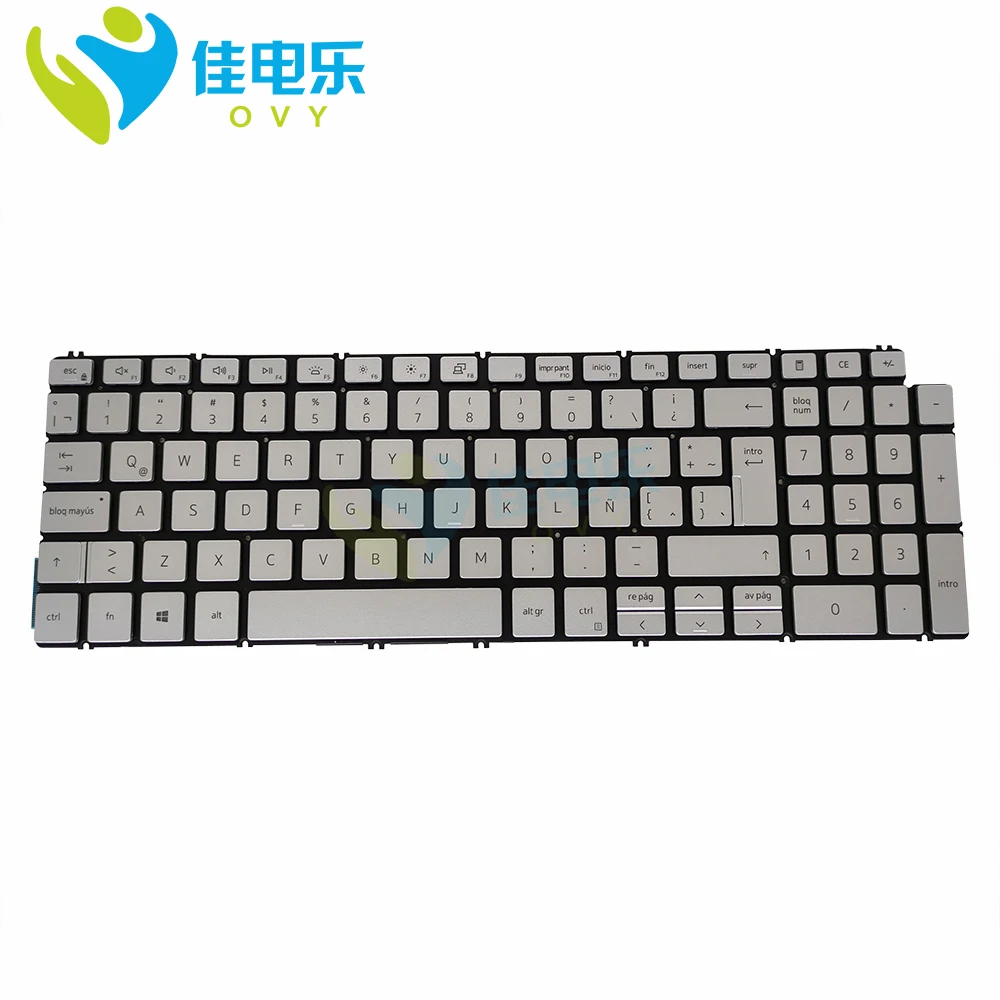 

OVY 0YHXY1 Backlit Keyboard for Dell Inspiron 15 7590 7591 7791 LA Latin YHXY1 sliver Replacement keyboards Original new works