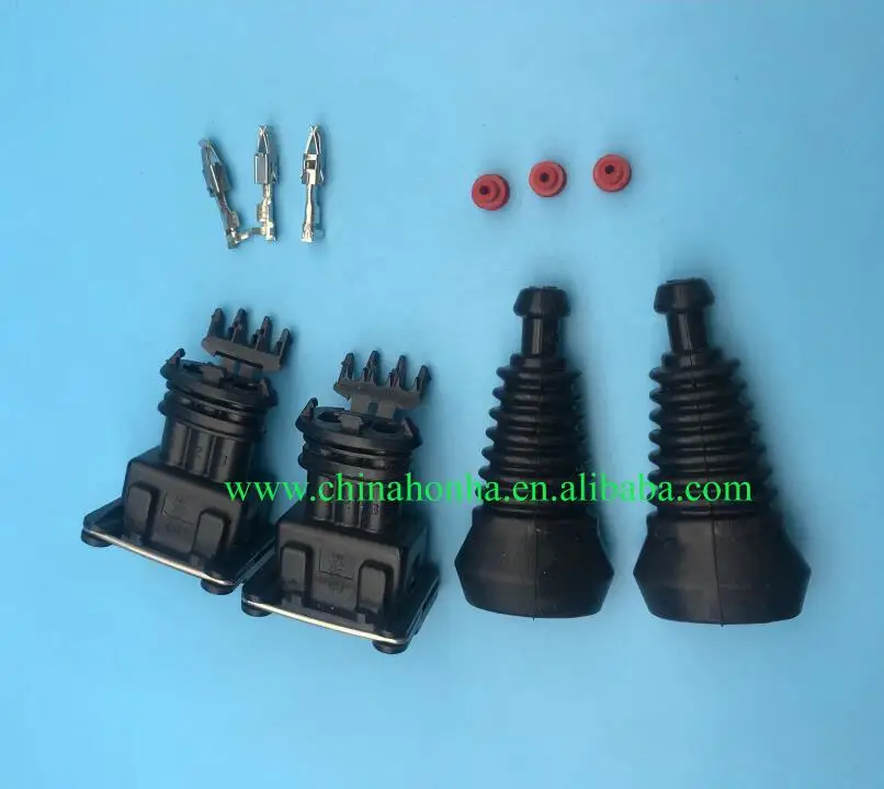 5 Pz/Lotto 3 Spille/Modo Junior Power Timer (Jpt) Mappa Sensore Connettore Del Sensore Di Custodia Del Connettore Automotive Con Stivali Di Gomma 2821