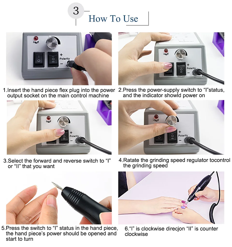 Дрель для ногтей электрическая машина для маникюра педикюра фрезерная машина для ногтей электрическая полировка для маникюра оборудование для дизайна ногтей