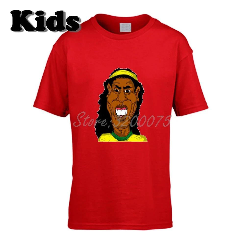 22 Детская футболка Ronaldinho 10 Ronaldo De Assis Moreira, Бразилия, Барселона, легенда, одежда, футболка для мальчиков и девочек W19032991 - Цвет: 22