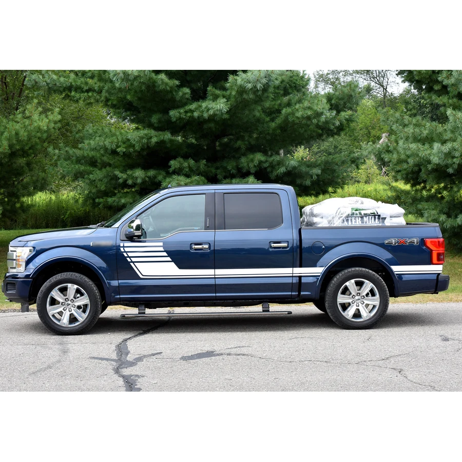 NEW 2018 FORD F-150 HOCKEY SIDE STRIPES GRAPHICS VINYL 2016 F150 6 1//2/' BED F150