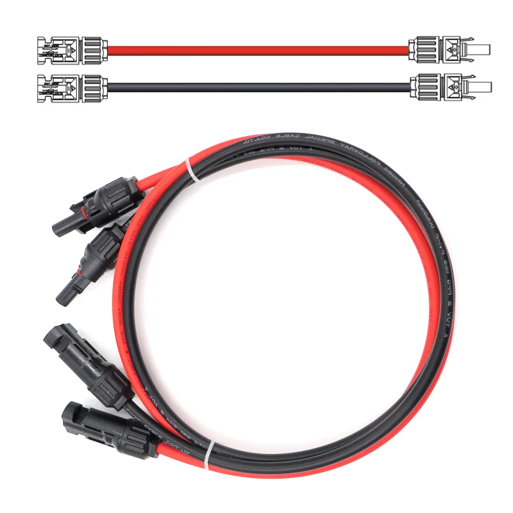 30 15 9 6 3 1 футов удлинить кабель PV разъем мужской женский 2.5mm2 14AWG расширение