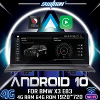 SWITNAV Android 10 Qualcomm DVD del coche para BMW X3 E83 (2004-2009) Suministro con iDrive auto audio estéreo Multimedia monitor en una