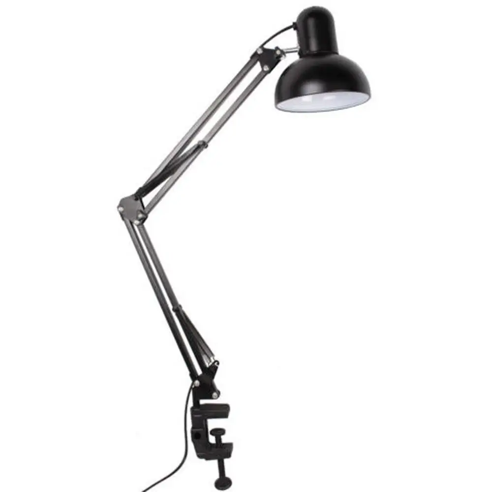 Material de Escritório Luzes Braçadeira Lâmpada Mesa Flexível Braço Oscilante E27 Led 7 Cheap Luminária de mesa
