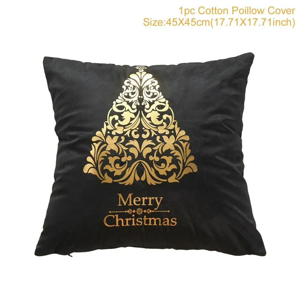 Pillowcase 18 QIFU 45*45 см, Рождественская наволочка, рождественские украшения для дома, Рождественский Декор, Рождественский Декор, Navidad Noel, новогодний - Цвет: Pillowcase 18