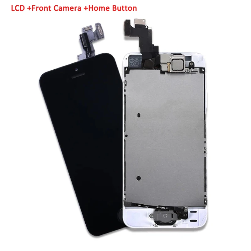 Фото AAA +++ Полный комплект ЖК-дисплей для iPhone SE сенсорный экран дигитайзер в сборе A1723 A1662 A1724 ЖК-экран + Главная Кнопка + фронтальная камера №3