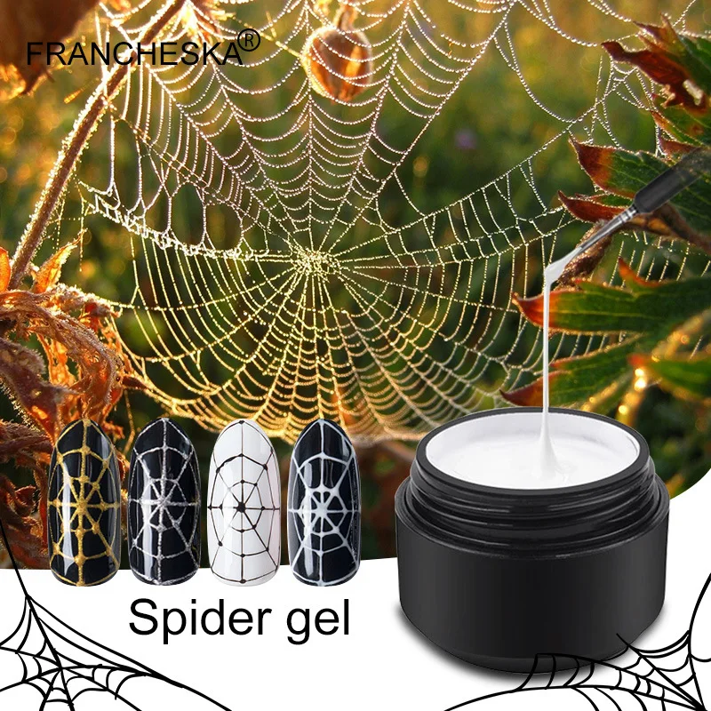 

Francheska UV Gel DIY Nail Art Stretch Drawing Gel Spider Gum Super Stretch Japanese Brushed Glue Painted Nail Polish Spider