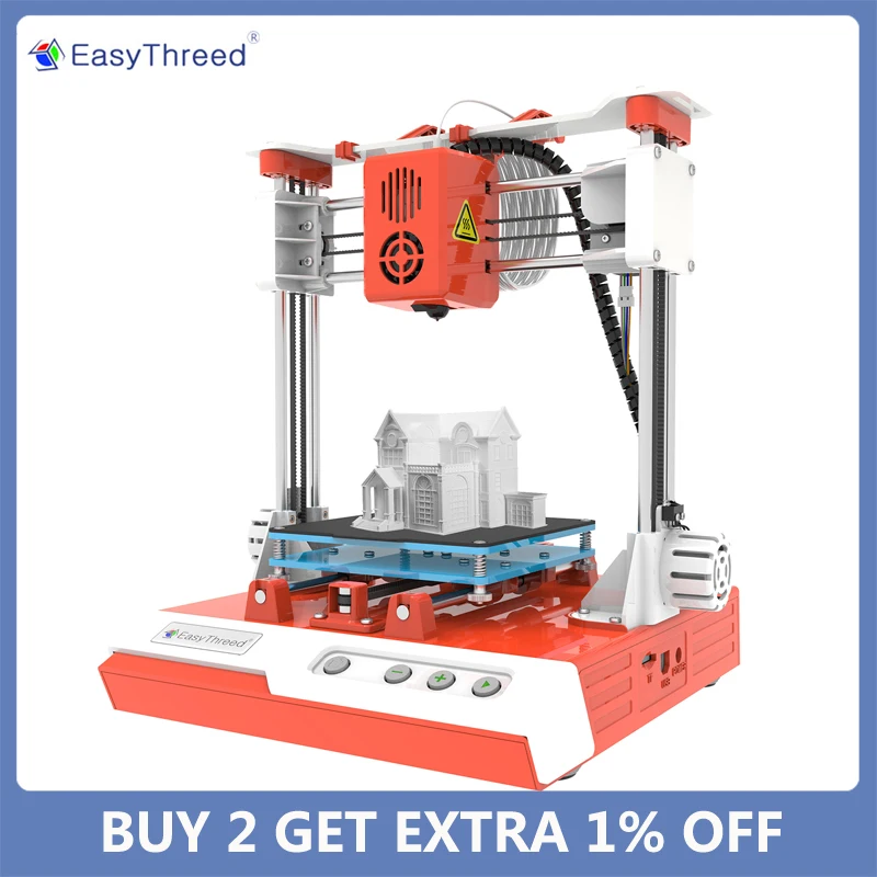 EasyThreed ET-2000 X1 /K1 мини настольный Детский 3D принтер 100*100*100 мм печать Бесшумная с