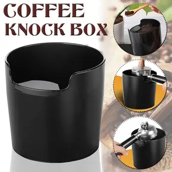 

Coffee Powder Residue Box Black Deep Bowl Non-slip Detachable Knock Bar Coffee Machine Grounds Recycling Bucket Grind Trash Bin