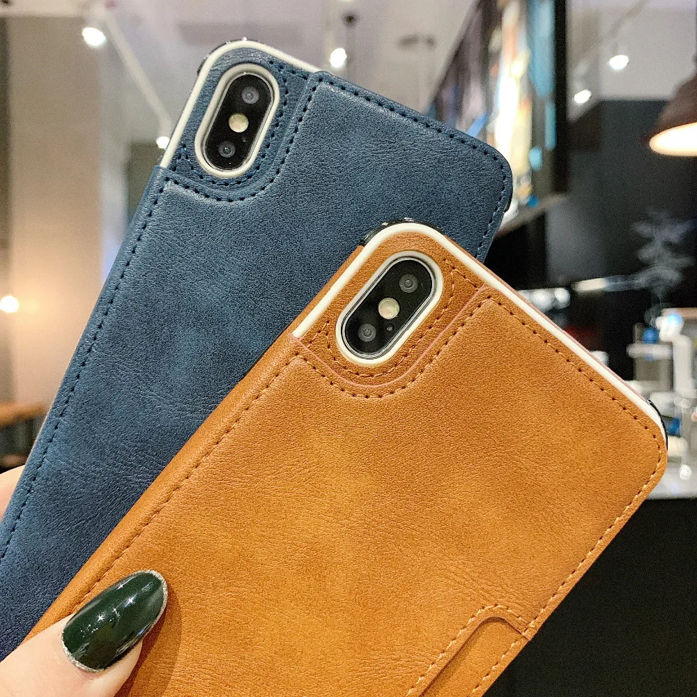 Кожаный чехол-бумажник Tikitaka с ремешком для iPhone11 11 Pro XS Max X XR 8 7 6 6S Plus, ударопрочный чехол для визитной карты