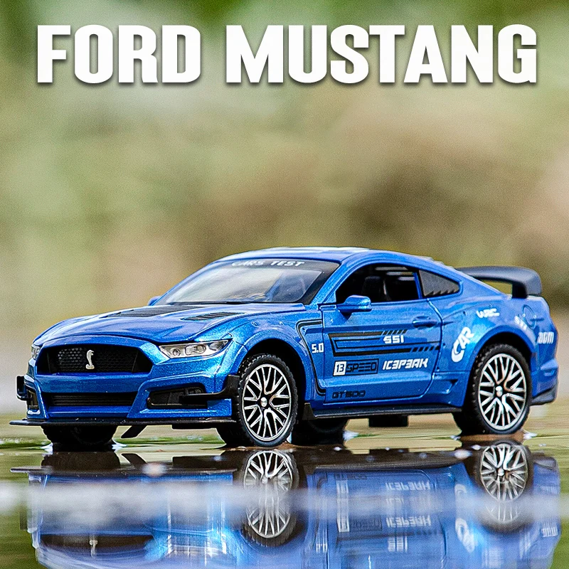 Модель автомобиля Ford Mustang Shelby GT500/GT350 1:32 высокая имитация суперкара модель из