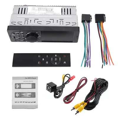 with cam Автомагнитола 4.1in TFT 1 Din автомобильный стерео MP5 плеер fm-радио BT4.0 USB AUX RC7805 радио кассетный плеер дистанционное управление Автозапуск - Цвет: with cam