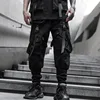 Tactical Cargo Pants Men Harajuku Streetwear Function Joggers Pants Ribbons Trousers Elastic Waist HipHop Male ﻿ 4