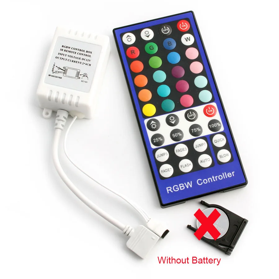 40Key White Controller Remote Control DC 12 V 24 V IR Controller Strip For 5050 2835 3528 RGB/RGBW Led Controller